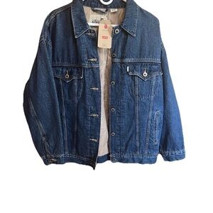Levi's SilverTab Baggy Trucker Jacket NWT Blue Men's/Women's Streetwear Size M